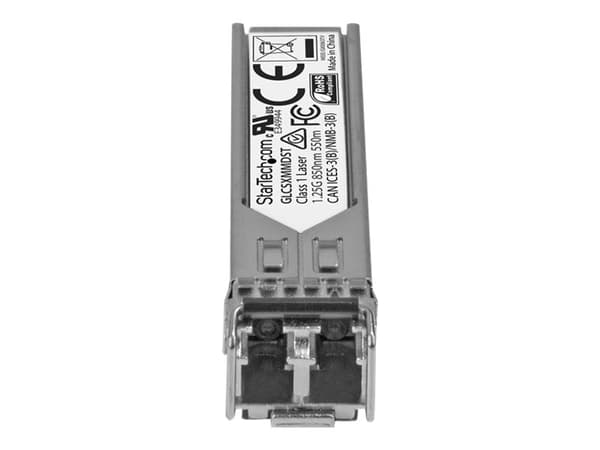 StarTech.com Cisco GLC-SX-MMD Compatible SFP Module, 1000BASE-SX, 1GbE Multimode Fiber MMF Optic Transceiver, 1GE Gigabit Ethernet SFP, LC 550m, 850n