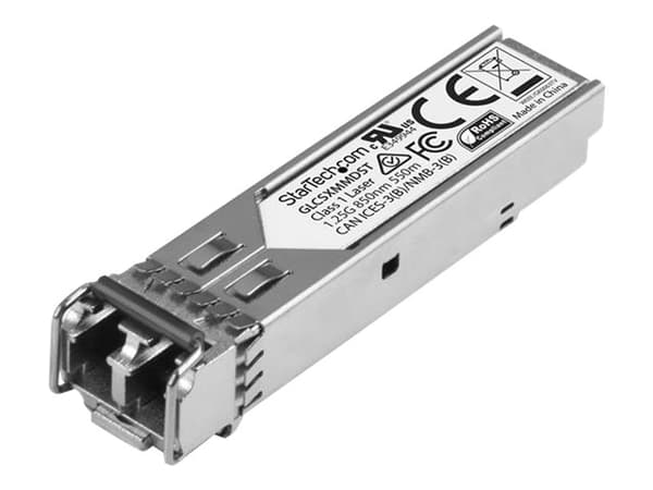 StarTech.com Cisco GLC-SX-MMD Compatible SFP Module, 1000BASE-SX, 1GbE Multimode Fiber MMF Optic Transceiver, 1GE Gigabit Ethernet SFP, LC 550m, 850n