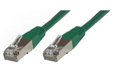 DELTACO - Koblingskabel - RJ-45 (hann) til RJ-45 (hann) - 20 m - foliebelagt uskjermet tvinnet kabelpar (F/UTP) - CAT 6 - formstøpt - grønn