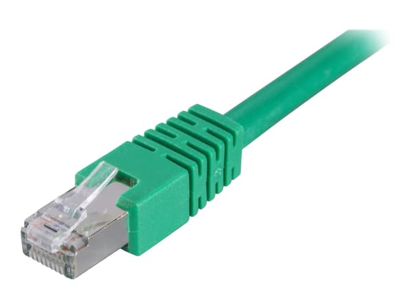 DELTACO - Koblingskabel - RJ-45 (hann) til RJ-45 (hann) - 20 m - foliebelagt uskjermet tvinnet kabelpar (F/UTP) - CAT 6 - formstøpt - grønn