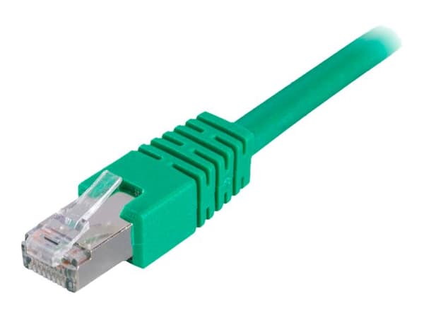 DELTACO - Koblingskabel - RJ-45 (hann) til RJ-45 (hann) - 20 m - foliebelagt uskjermet tvinnet kabelpar (F/UTP) - CAT 6 - formstøpt - grønn