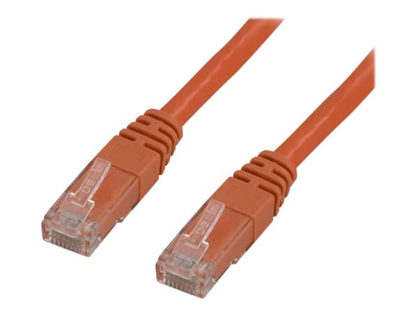 DELTACO - Patch-kabel - RJ-45 (hane) till RJ-45 (hane) - 1 m - UTP - CAT 6 - orange