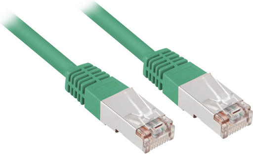 Sharkoon - Koblingskabel - RJ-45 (hann) til RJ-45 (hann) - 10 m - FTP - CAT 5e - grønn