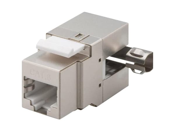 Goobay 95901, Flat, Sølv, RJ-45, IDC, Hunkjønn, Cat6