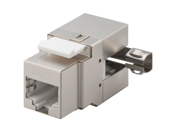 Goobay 95901, Flat, Sølv, RJ-45, IDC, Hunkjønn, Cat6