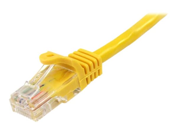 StarTech.com 5m Yellow Cat5e / Cat 5 Snagless Ethernet Patch Cable 5 m - Nettverkskabel - RJ-45 (hann) til RJ-45 (hann) - 5 m - UTP - CAT 5e - uten h