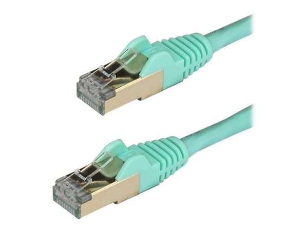 StarTech.com 6ASPAT3MAQ nettverkskabel Turkis 3 m Cat6a U/FTP (STP)