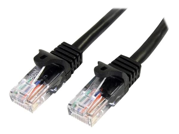 StarTech.com 45PAT5MBK nettverkskabel Sort 5 m Cat5e U/UTP (UTP)