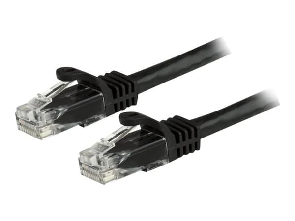 StarTech.com N6PATC2MBK nätverkskablar Svart 2 m Cat6 U/UTP (UTP)