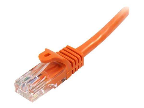 StarTech.com 0,5 m Orange Cat5e / Cat 5 Snagless Ethernet Patch Cable 0,5 m - Patchkabel - RJ-45 (han) till RJ-45 (han) - 50 cm - UTP - CAT 5e - stre