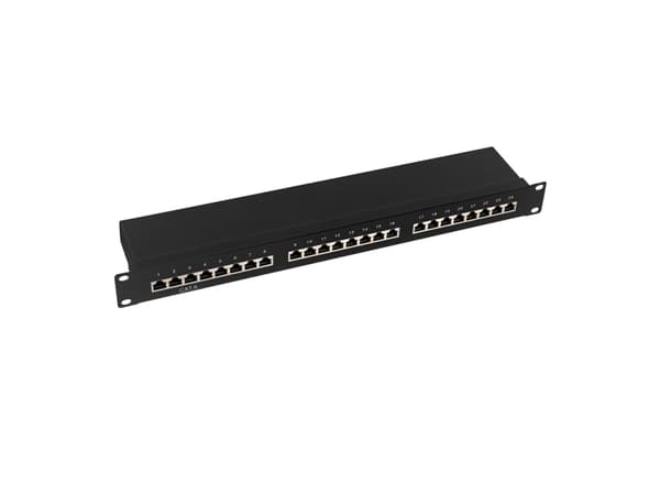 LogiLink NP0055, Cat6, S/UTP (STP), Musta, Terästä, ISO/IEC 11801, TIA/EIA 568C.2, 482,5 mm