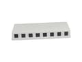 Miniatyrbilde 1 av 2: Keystone modulbærer patchpanel for 8x overflatemontert TP-modul hvit ABS Synergy 21