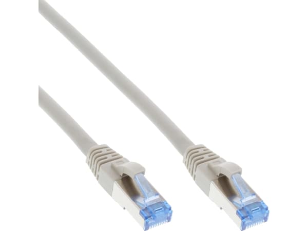 InLine 4043718249558, 15 m, Cat6a, S/FTP (S-STP), RJ-45, RJ-45, Grå