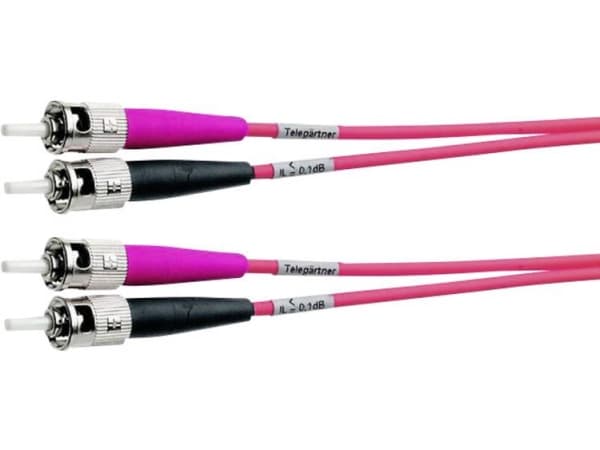 Telegärtner FO Duplex Patch Cables ST G50/125 2,0 m, 2 m