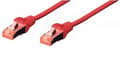 Miniatyrbilde 3 av 5: DIGITUS - Koblingskabel - RJ-45 (hann) til RJ-45 (hann) - 50 cm - SFTP - CAT 6 - med støvel, halogenfri, uten hindringer - rød, RAL 3020