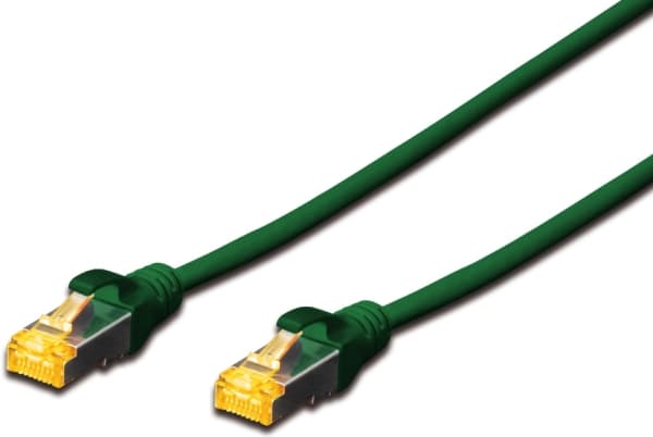 MicroConnect - Verkkokaapeli - RJ-45 (uros) RJ-45 (uros) - 50 cm - 6 mm - S/FTP - CAT 6a - halogeeniton, pyöreä, solmuvapaa, säikeistetty - vihreä