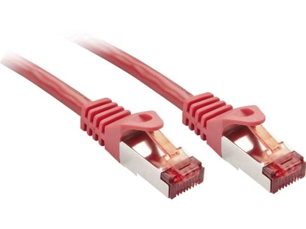 Lindy Cat.6 S/FTP 1m, 1 m, Cat6, S/FTP (S-STP), RJ-45, RJ-45, Rød
