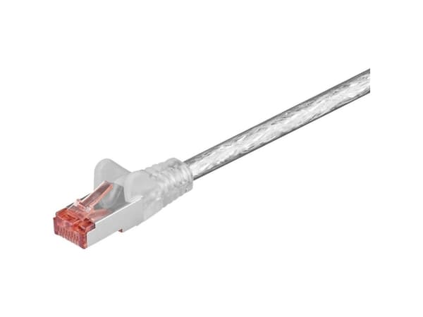 Goobay 92460, 0,15 m, Cat6, S/FTP (S-STP), RJ-45, RJ-45, Gjennomsiktig