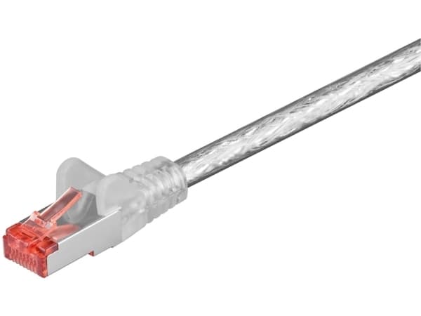 Goobay 92460, 0,15 m, Cat6, S/FTP (S-STP), RJ-45, RJ-45, Gjennomsiktig