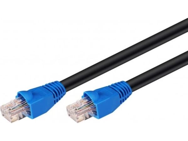 MicroConnect - Nettverkskabel - RJ-45 (hann) til RJ-45 (hann) - 15 m - 6.2 mm - UTP - CAT 6 - rund, uten hindringer, solid - svart