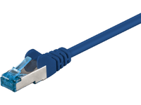 MicroConnect - Nätverkskabel - RJ-45 (hane) till RJ-45 (hane) - 1.5 m - SFTP - CAT 6a - startad, halogenfri, hakfri - blå