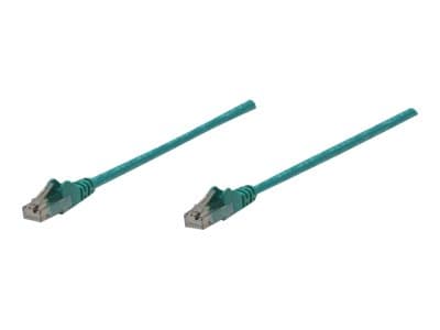 Intellinet Network Patch Cable, Cat6, 0.5m, vihreä, CCA, U/UTP, PVC, RJ45, kullatut koskettimet, Snagless, Booted, Lifetime Warranty, Polybag - Patch