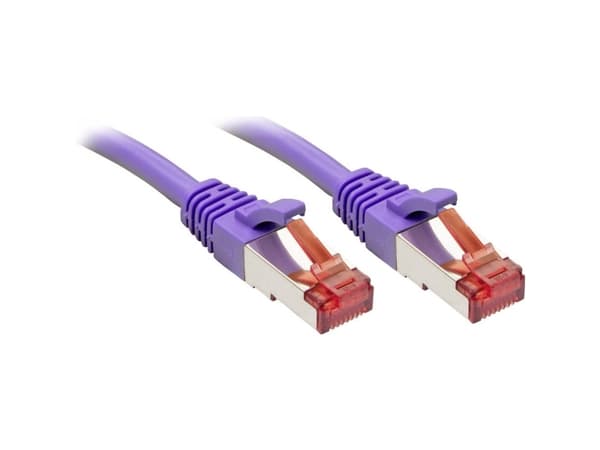 Lindy RJ-45 Cat.6 S/FTP 0.5m, 0,5 m, Cat6, S/FTP (S-STP), RJ-45, RJ-45, Fiolett