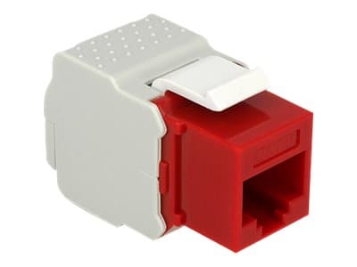 Delock Keystone module - Modulinnlegg - CAT 6 - UTP - RJ-45 - rød