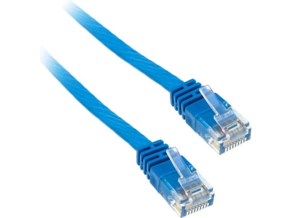 InLine Flat patch cord UTP Cat.6 15m Blue, 15 m, Cat6, U/UTP (UTP)