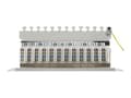 Miniatyrbilde 4 av 5: DELTACO 10-PATCH14 - Koblingspanel - rackmonterbar - CAT 6a - STP - RJ-45 X 12 - grå - 10"