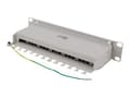 Miniatyrbilde 5 av 5: DELTACO 10-PATCH14 - Koblingspanel - rackmonterbar - CAT 6a - STP - RJ-45 X 12 - grå - 10"