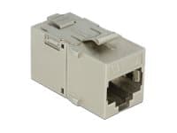 Delock Keystone module - Modulinnlegg (kopling) - CAT 6a - STP - RJ-45 - metall
