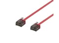 Pikkukuva 5 / 5: DELTACO U/UTP Cat6a patch cable, flat, 2m, 1mm thick, red