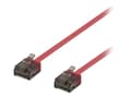 Pikkukuva 1 / 5: DELTACO U/UTP Cat6a patch cable, flat, 2m, 1mm thick, red