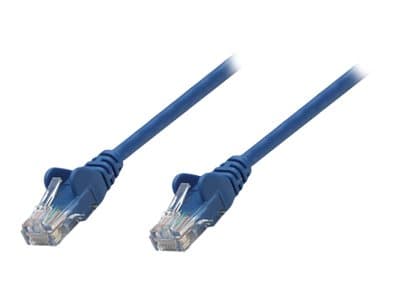 Intellinet Network Patch Cable, Cat5e, 3m, sininen, CCA, U/UTP, PVC, RJ45, kullatut koskettimet, Snagless, Booted, Lifetime Warranty, Polybag - Patch