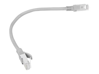 Lanberg - Patch-kabel - RJ-45 (hane) till RJ-45 (hane) - 25 cm - UTP - CAT 5e - hakfri - grå, RAL 7035