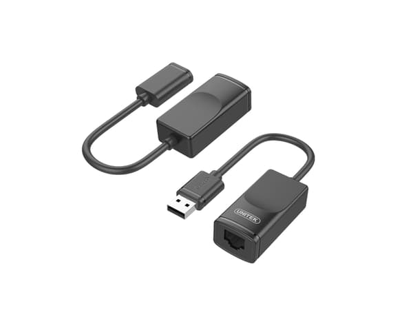 Unitek Y-UE01001 - Sender og mottaker - USB-utvider - USB - opp til 60 m