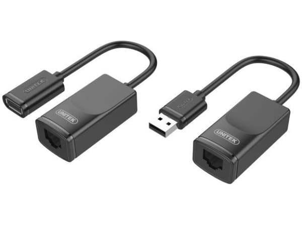 Unitek Y-UE01001 - Sender og mottaker - USB-utvider - USB - opp til 60 m