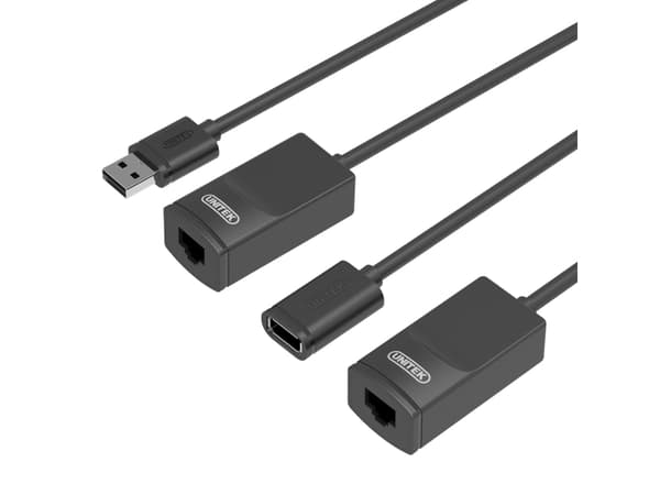 Unitek Y-UE01001 - Sender og mottaker - USB-utvider - USB - opp til 60 m