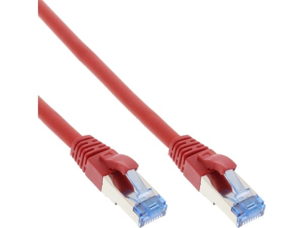 InLine 4043718088843, 5 m, Cat6a, S/FTP (S-STP), RJ-45, RJ-45, Rød
