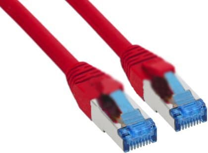 InLine 4043718088843, 5 m, Cat6a, S/FTP (S-STP), RJ-45, RJ-45, Rød
