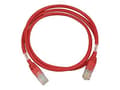 Miniatyrbilde 5 av 5: DELTACO - Krysskabel - RJ-45 (hann) til RJ-45 (hann) - 1 m - UTP - CAT 6 - flertrådet - rød