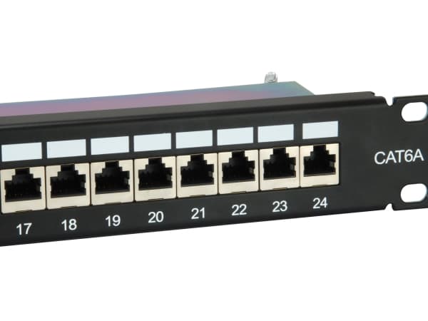 Equip 326625, RJ-45, Cat6a, Svart, 1U, RoHS, CE