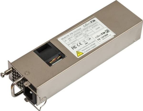 MikroTik - Strømforsyning - hot-plug (indstiksmodul) - 150 Watt - Cloud Core reitittimelle CCR1009, CCR1016, CCR1036, CCR1072; MikroTik RouterBOARD C