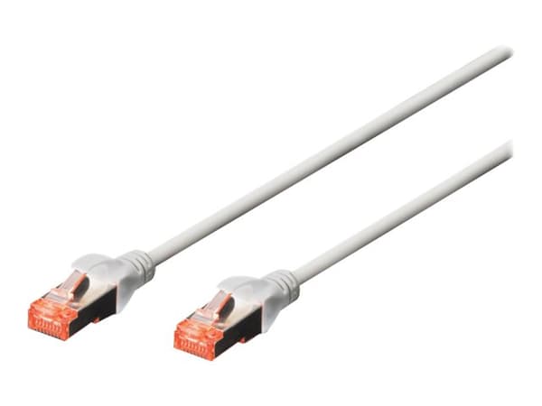 DIGITUS Professional - Patchkabel - RJ-45 (han) til RJ-45 (han) - 5 m - SFTP, PiMF - CAT 6e - IEEE 802.3 - halogenfri, formet, knastfri - grå (pakke