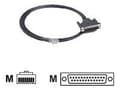 Miniatyrbilde 2 av 5: Moxa - Seriell RS-232 kabel - RJ-45 (hann) til DB-25 (hann) - 1.5 m - for Moxa CN2510, CN2610, CP-104, Opt4, Opt8; NPort 5210, 5610, 5630