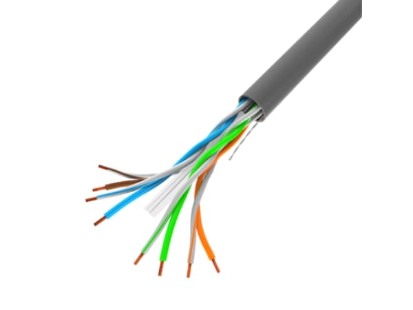 Lanberg - Bulkkabel - 305 m - UTP - LAN CABLE 1GB/S 305M SOLID CCA GREY  - RAL 7035, grå