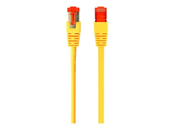 Cablexpert - Koblingskabel - RJ-45 (hann) til RJ-45 (hann) - 25 cm - S/FTP - CAT 6a - flertrådet, formstøpt, halogenfri - gul