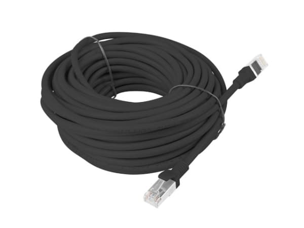 Lanberg - Koblingskabel - RJ-45 (hann) til RJ-45 (hann) - 15 m - UTP - CAT 6 - flertrådet - RAL 9004, svart