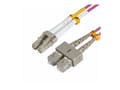 Miniatyrbilde 1 av 5: MicroConnect - Nettverkskabel - LC/UPC multimodus til SC/UPC multimodus - 2 m. - fiberoptikk - 50 / 125 my - OM4 - halogenfri - erika-fiolett